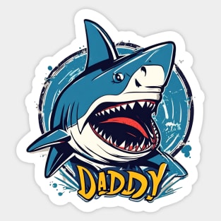 Daddy-shark Sticker